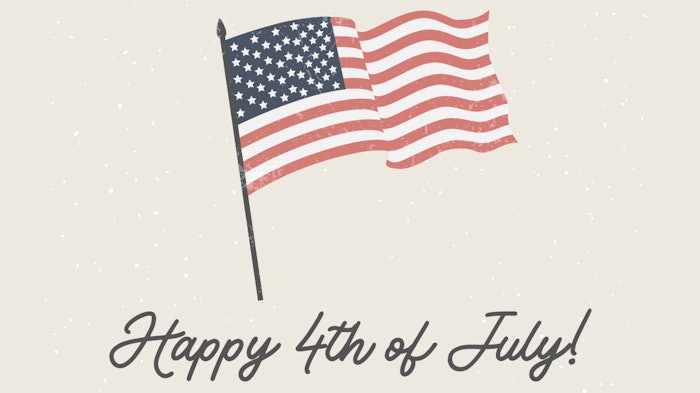 Red Cream Simple Happy 4th Of July Instagram Post