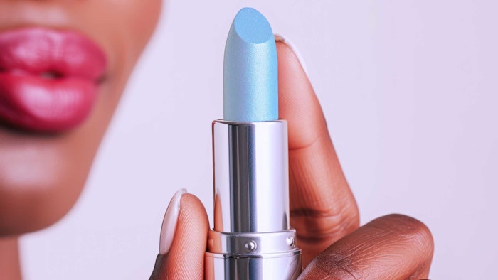 The viral Prada Balm lip balm featured in Sabrina Carpenter’s 'Please Please Please' music video changes color based on the pH of user's lips and is infused with Bifidus and jojoba oil. *depiction only shown