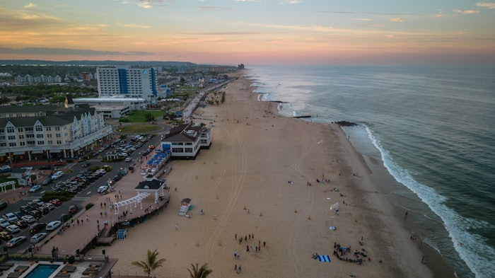aerial view Long Branch NJ Jersey Shore