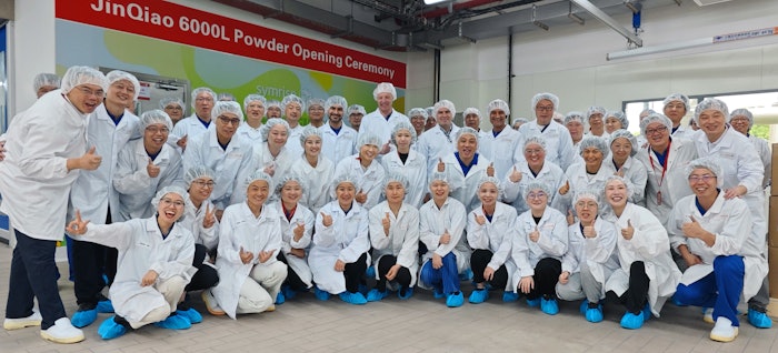 Walter Ribeiro, global president F&B at Symrise, Kapil Sethia F&B president APAC at Symrise, and Robert Marti VP of North Asia at Symrise attended the opening ceremony in July 2024.