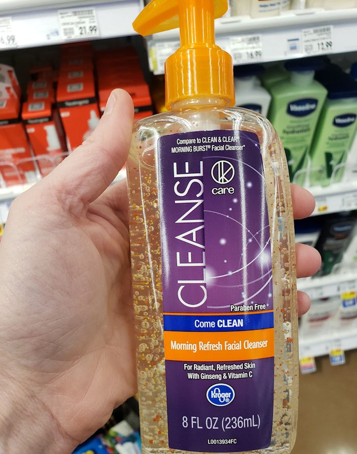 Kroger's Morning Refresh Face Wash with Stimulating Exfoliants + Vitamin C