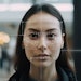 Woman with AI map on her face
