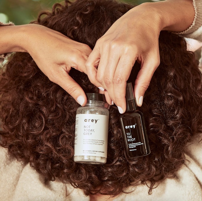 'All participants had a physical count of their hair by a blinded clinician at baseline, 12 and 24 weeks, and the results were also confirmed with blinded photo-grading,' says Jay Small, a trichologist and cofounder of Arey. 'There was a statistical significance between active and placebo groups at both the 12 and 24 week mark.'