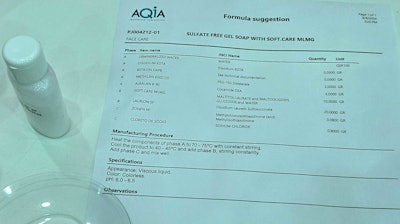 Aqia Quimica Inovativa formula IFSCC 2024