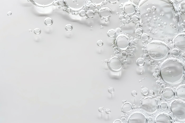 Lots of bubbles with oxygen