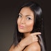 beautiful Asian woman with soft shiny hair