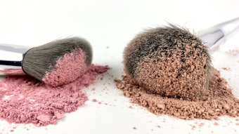talc powder makeup rouge base