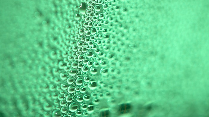 tiny green bubbles cleansing sustainable safe
