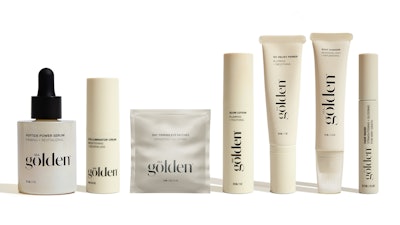 Beauty industry veteran Sarah Kugelman (CEO and founder of Skyn Iceland [acquired in 2022] and cofounder and president of Gloss.com [acquired by The Estée Lauder Companies] launched All Golden in 2024, offering beauty and lifestyle products for women ages 45 and up.