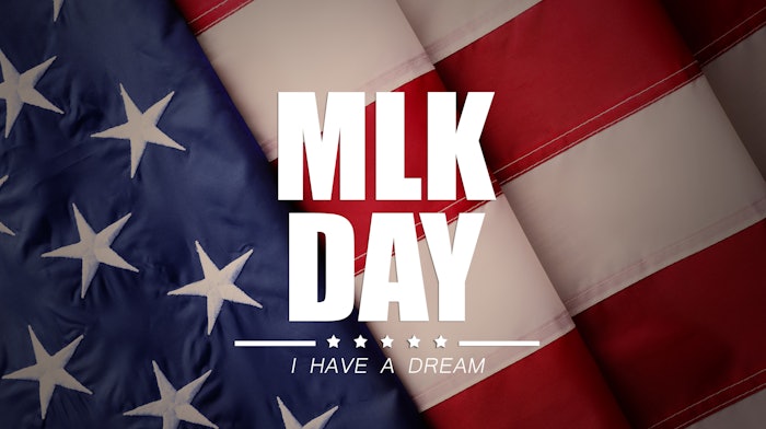 MLK Day flag background I have a dream