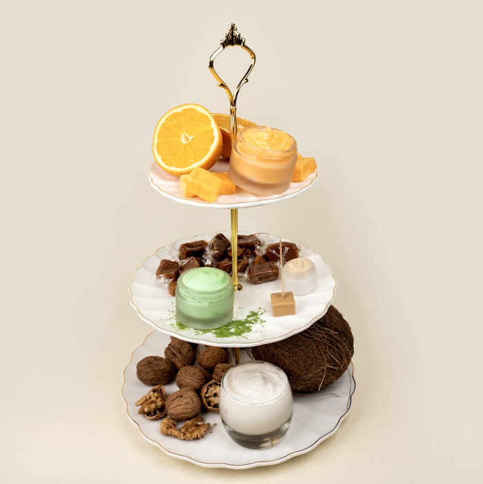 The collection includes four distinct products designed to stimulate the imagination with enhanced textures, and to awaken the senses as it unfolds like a four-course meal.