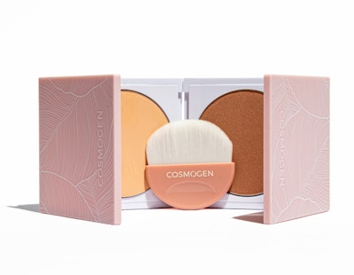 Cosmogen's PET or PET-PCR make-up line, now with a two-palette compact, provides a stylish and sustainable option for brands.