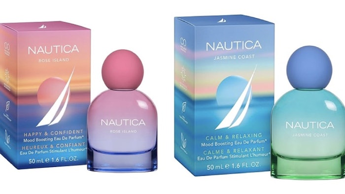 The two fragrances from Nautica include mood-boosting ingredients.
