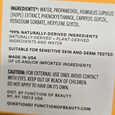 Function Of Beauty Booster Ingredients