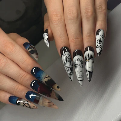 Anime nail art