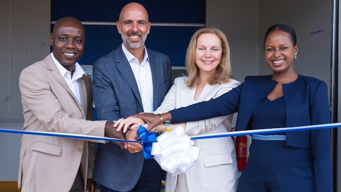 (From Left) Regis Manyange, Commercial Director, East Africa, Kerry; Jad Neaime, General Manager, Kerry Africa; Jill Clements, Deputy Head of Mission to Uganda and Rwanda, Embassy of Ireland; Belinda Kayihura, QSHE & Site Manager, Rwanda, Kerry.