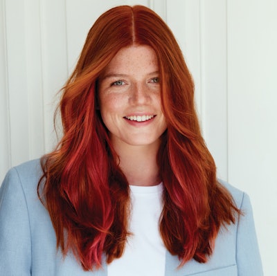 Nola, a milk_shake model with red/copper hair