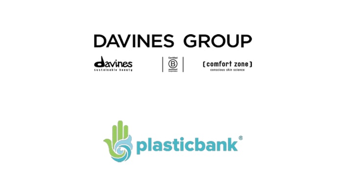Davines Group and Plastic Bank logos