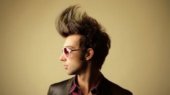Man With Tall Wave Of Hair Accentuated Big Weird Hair Adobe Stock 17658171
