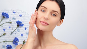 Fresh Young Woman Cornflowers Beauty Sustainable Natural Concept