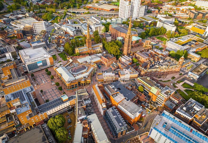 Coventry Uk Aerial View Adobe Stock 649982213