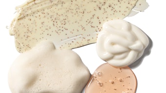 Various Skin Care Product Textures