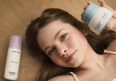 Sincerely Yours, available exclusively at Sephora stores and online, is a teen-focused skin care brand co-founded by father-daughter duo Jordan and Salish Matter (pictured).