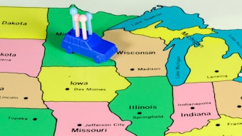 Map Of Midwest Usa Game Piece