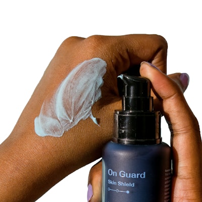 As the brand’s most innovative product, the On Guard skin shield is infused with zinc oxide, red bell pepper extract and vitamin E—intentionally formulated to protect the skin against blue light, pollution and oxidative stress.