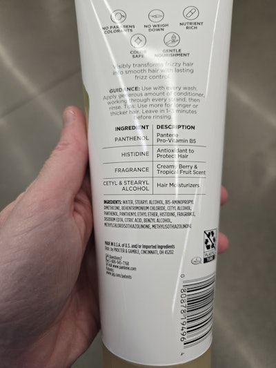 Pantene Smooth And Sleek Ingredients