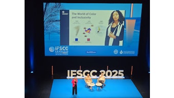 Anke Hadasch, Ph.D., global vice president of color science métier at L'Oréal R&I, France, revealed a holistic approach to color, connecting art, science and technology to create high-performing, desirable colors for all skin tones.