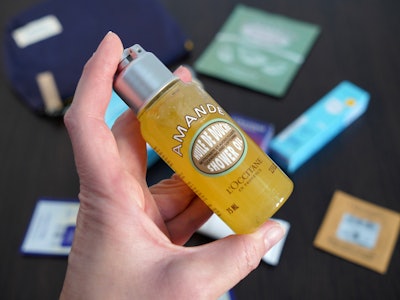 L'Occitane Almond Shower Oil (Note: Smaller product size is shown, not the refill bottle).