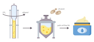 The project taps LanzaTech biotech processes to convert captured CO2 into alcohol, similar to beer brewing. From there, a fermentation process primarily developed by Fraunhofer IGB transforms the alcohol from the previous step into desirable fats using specialized oil yeasts.