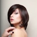Woman Medium Brunette Length Hair Shiny Smooth Adobe Stock 63862900
