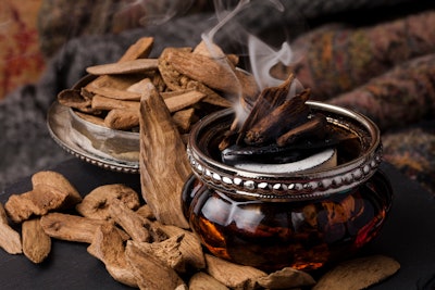 Research suggests that fragrance ingredients like agarwood were brought to the Western world during the Arab conquests.