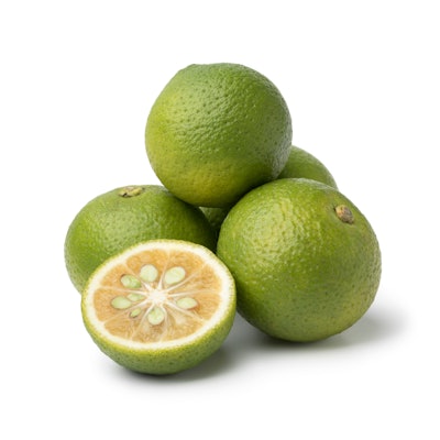 Kabosu is closely related to yuzu and is valued for its tart, lemon-like juice.