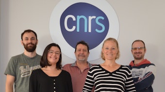 Joann Kervadec (Ph.D. student), Charlène Dupont (Engineer), Stéphen Manon (CNRS Research Director), Muriel Priault, Ph.D. (CNRS Researcher, group leader) and Yann Rufin (Engineer)