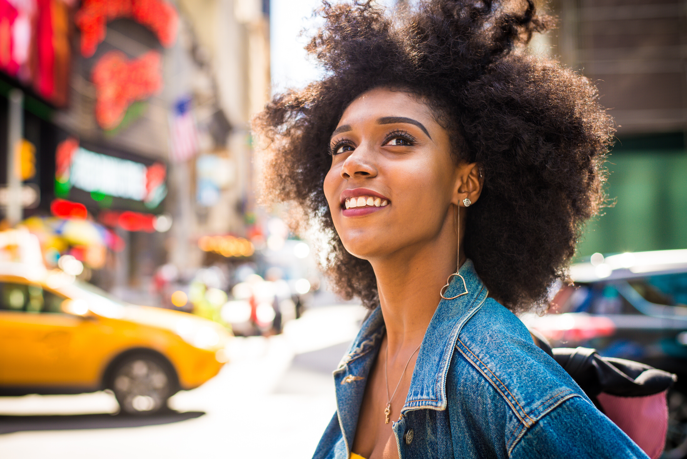 Fashionable Woman Walking In New York Adobe Stock 533115401