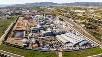 The production site’s system can make 100 tons of hydrogen annually using renewable energy and includes a built-in compressor to store the hydrogen on site.