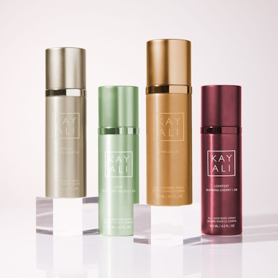 The Kayali body mist collection includes four 125 ml references inspired by the brand’s signature eau de parfums