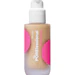 For its POREfessional Smoothing & Blurring Matte Foundation, Benefit chose the 30 ml frosted bottle with full rounded base and 20/400 neck and paired it with the AB226 pump with PEARL 175 actuator in white.