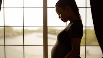 Woman Silhouette In Front Of Window Pregnant Adobe Stock 416615010