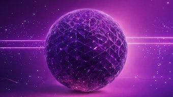 Purple Tech Sphere Illustration By Roelmi