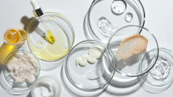 Cosmetic Ingredient Raw Materials Lab Discs Adobe Stock 903578369