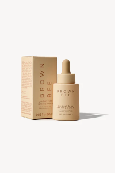 Brown Bee's Gradual Face Tanning Serum includes skincare-grade ingredients, including hyaluronic acid, peptides and aloe vera.