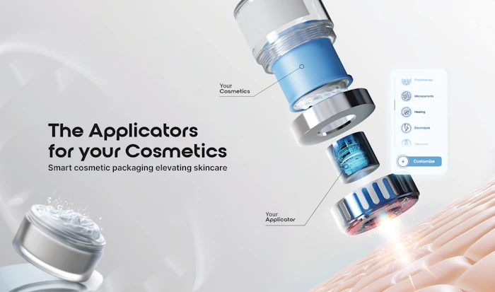 By embedding specific LED wavelengths directly into the applicator head, Nuon enables brands to activate biological responses (such as collagen stimulation via Red light or anti-bacterial action via Blue light) at the precise moment the formula is being spread.