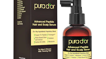 Pura D'or Advanced Peptide Hair & Scalp Serum With Packaging