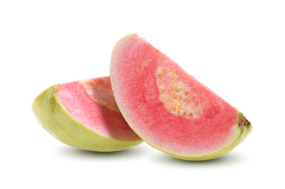 Bedoukian's Guavanate imparts an exotic, slightly musty tropical character go flavors, reminiscent of pink guava and creamy mango.